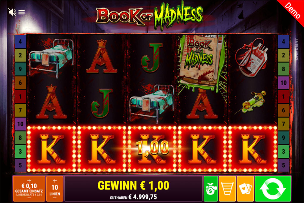 Book of Madness gewinn