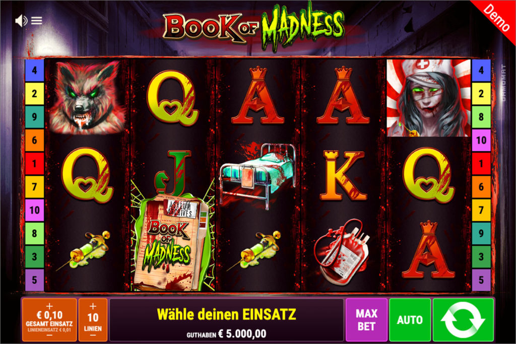 Book of Madness Spielautomaten