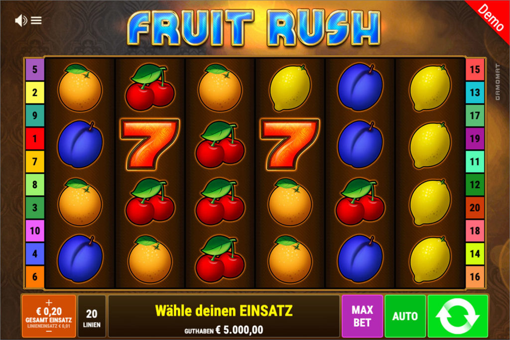 Fruit Rush Spielautomaten