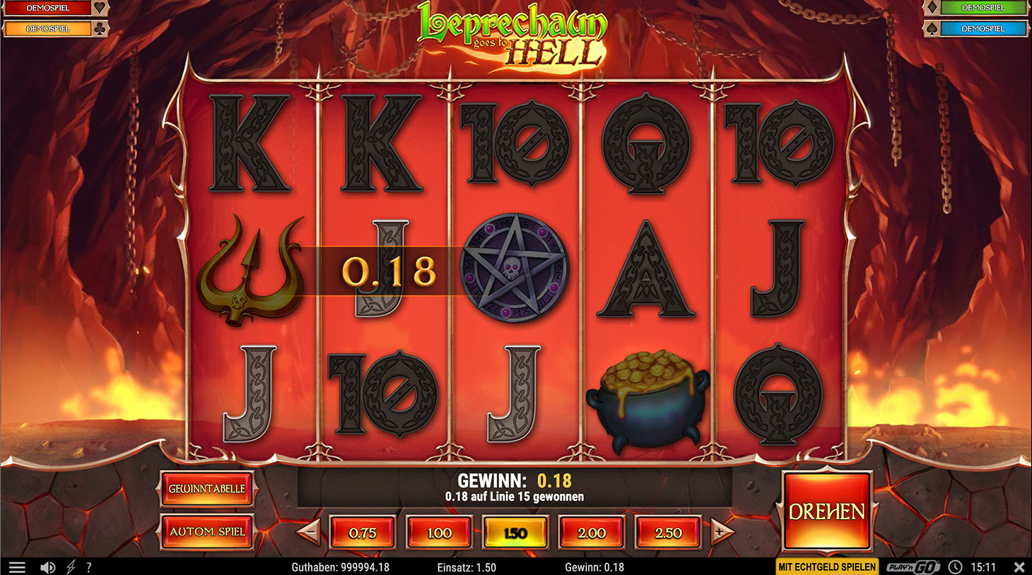 Leprechaun goes to hell Spielautomaten Gewinn