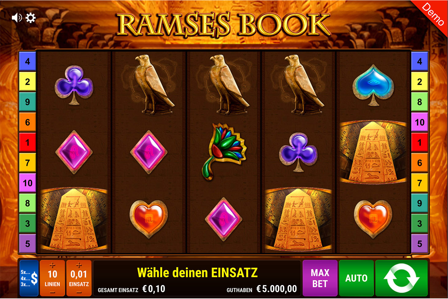 Ramses book Spielautomaten