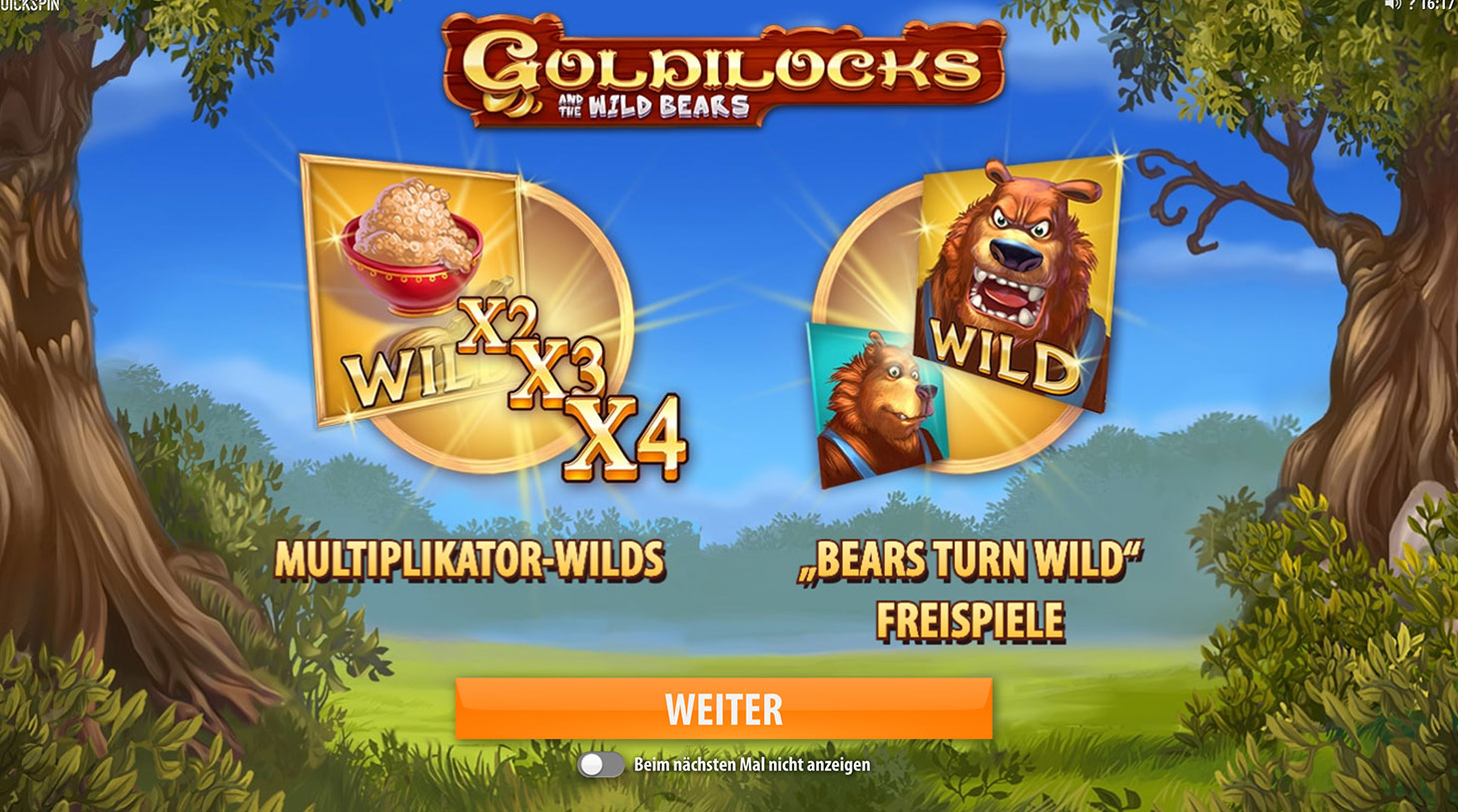 Goldilocks spielautomat