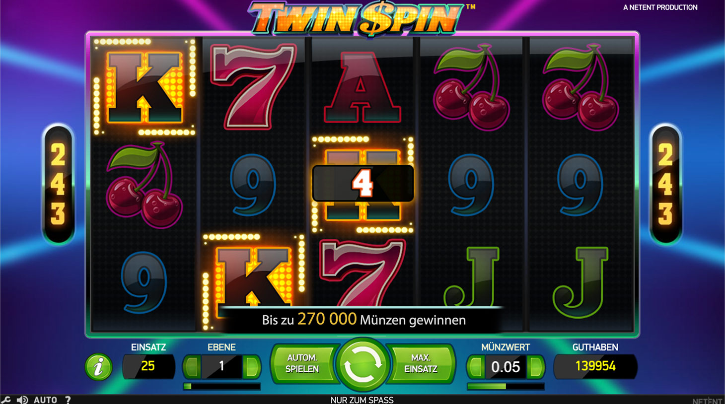 Twin Spin gewinn