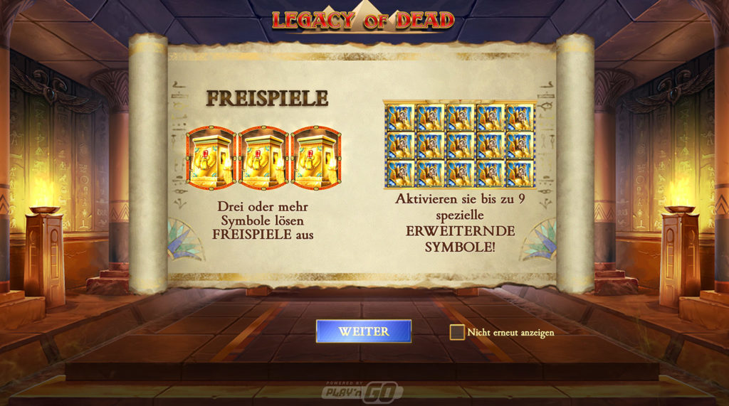 legacy-of-dead-spielautomat