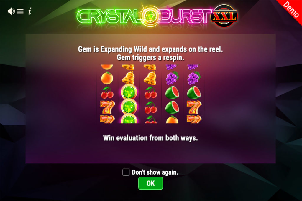 Crystal Burst XXL Spielautomat