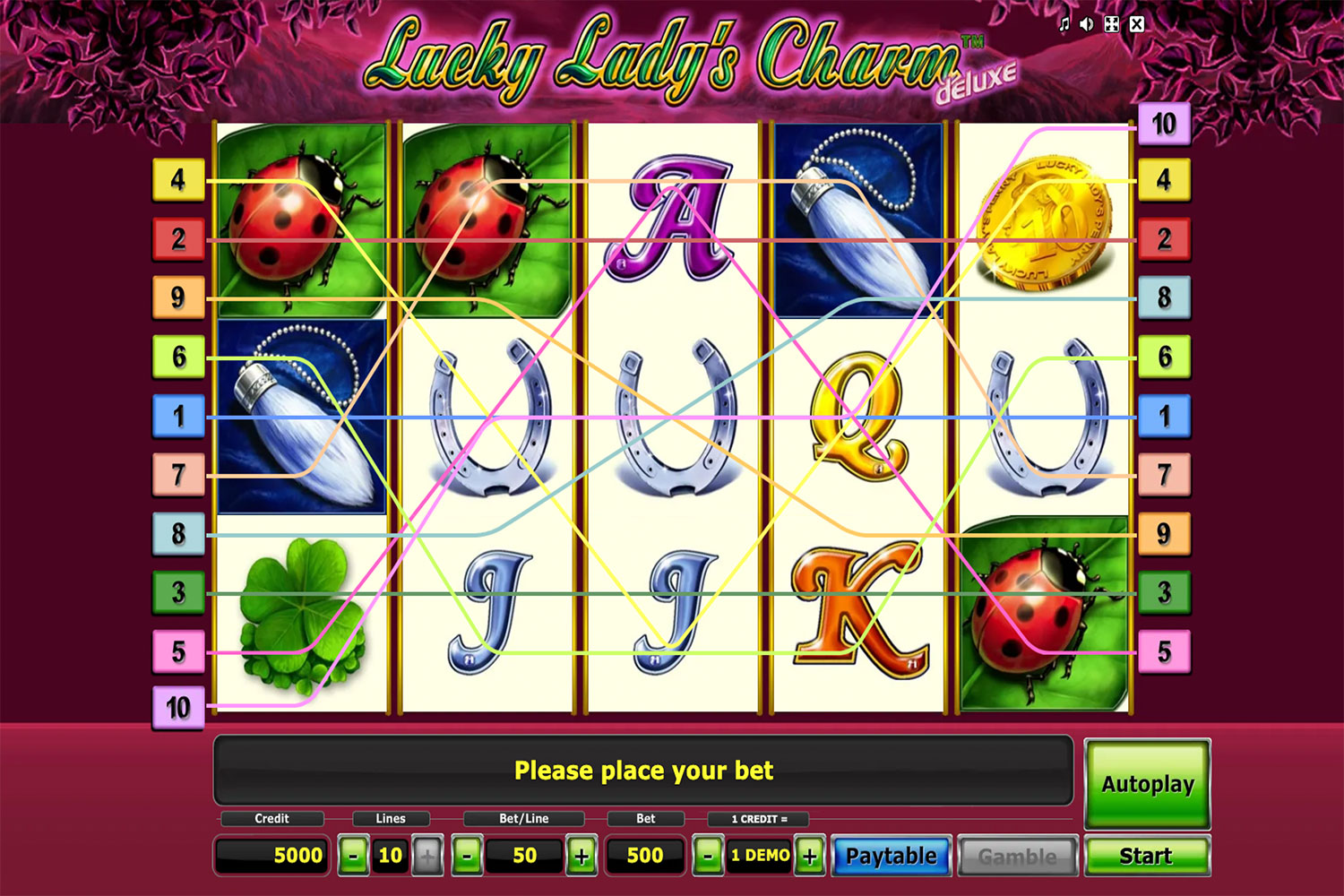 Lucky Ladys Charm spielautomat