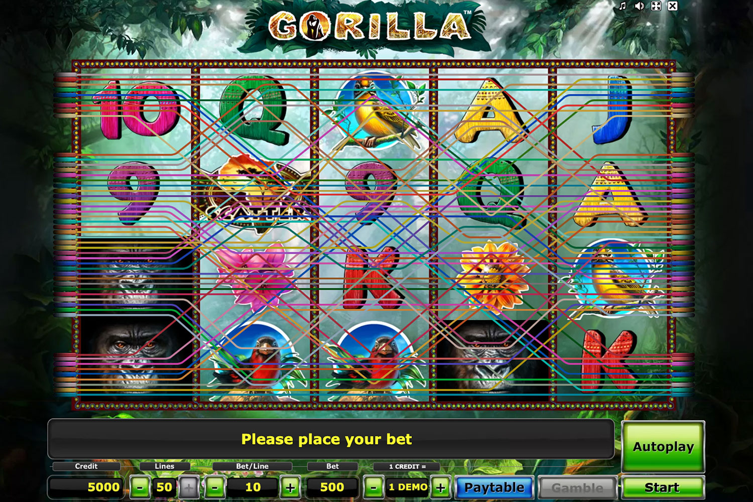 Gorilla spielautomat